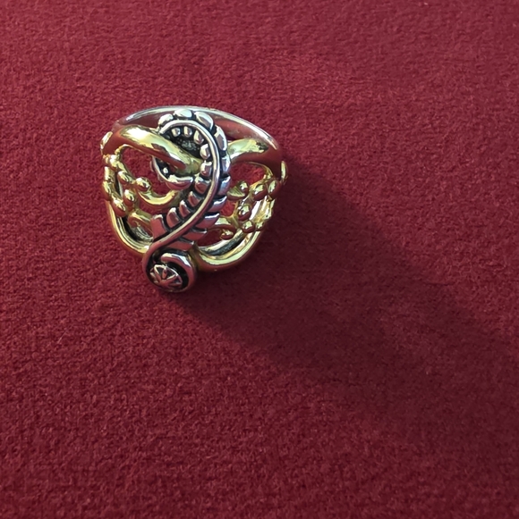 American West Sterling Silver And Brass Ring- Size 10